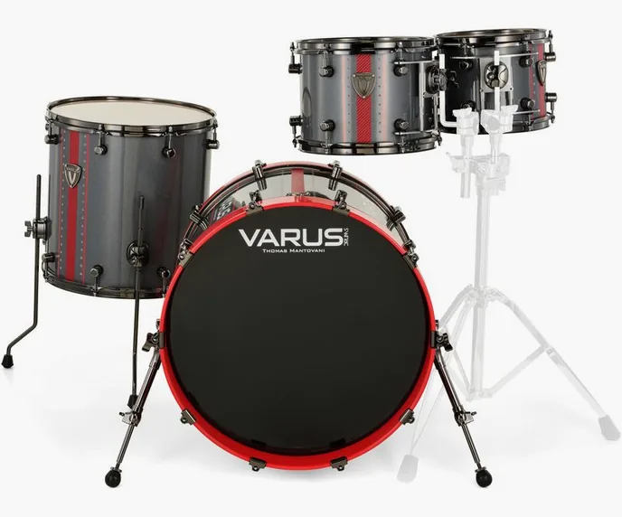Varus Morpheus Deluxe Gray Red Set, vue de trois quarts, photo 2
