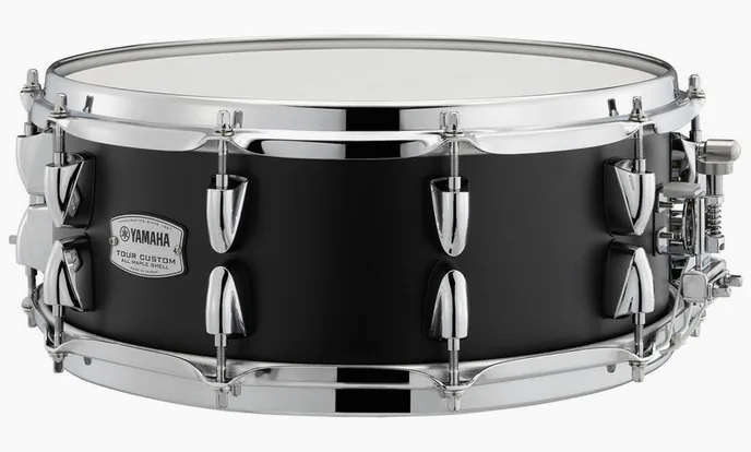 Yamaha 14"x5,5" Tour Custom Snare LS, vue de près, de face