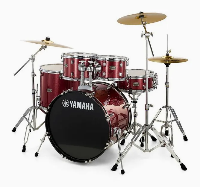 Yamaha Rydeen Standard Burgundy Gl., de face sur fond neutre