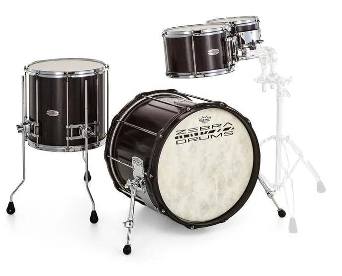 Zebra Drums Studio London Plane Tree Set, sur fond neutre, photo 3