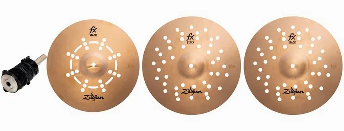 Zildjian 14" FX Stack Cymbals, vue de près, de face