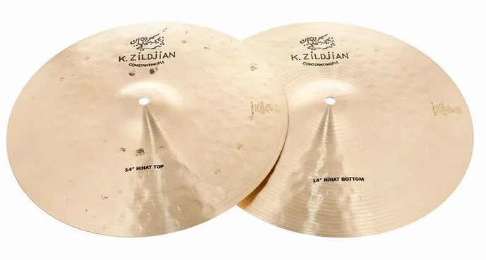 Zildjian 14" K' Constantinople Hi-Hat, vue de dessus, photo 2