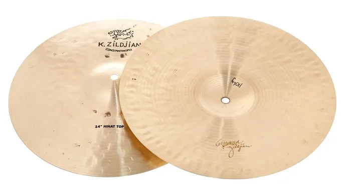 Zildjian 14" K' Constantinople Hi-Hat, vue de profil, photo 3