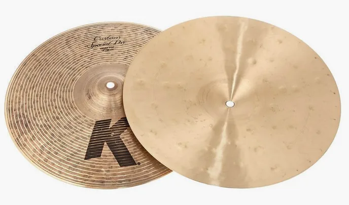 Zildjian 14" K Custom Special Dry Hats, vue de face, photo 3