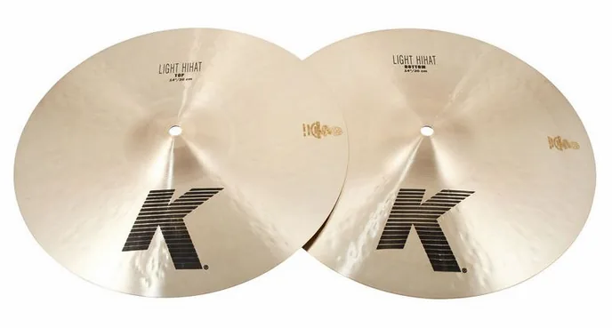 Zildjian 14" K-Series Light Hi-Hat, vue de près, de face