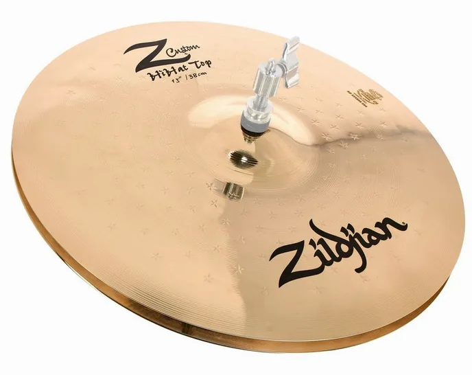 Zildjian 15" Z Custom brilliant Hi-Hat, sur fond neutre