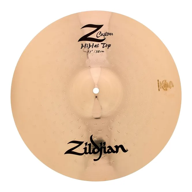 Zildjian 15" Z Custom brilliant Hi-Hat, sur fond neutre, photo 4