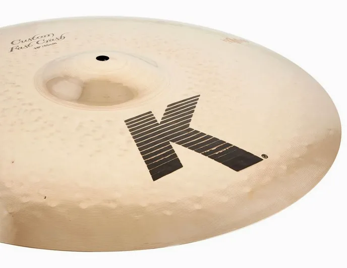 Zildjian 18" K-Custom Fast Crash, vue de trois quarts, photo 3