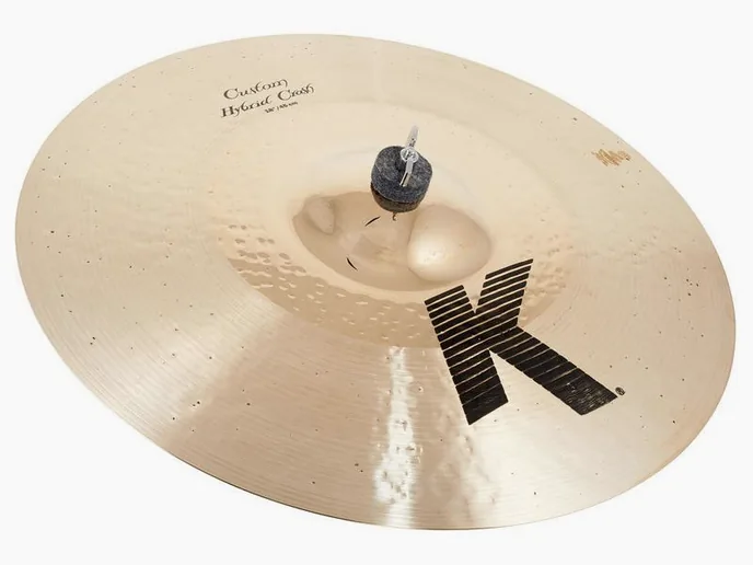 Zildjian 18" K-Custom Hybrid Crash, vue de près, de face