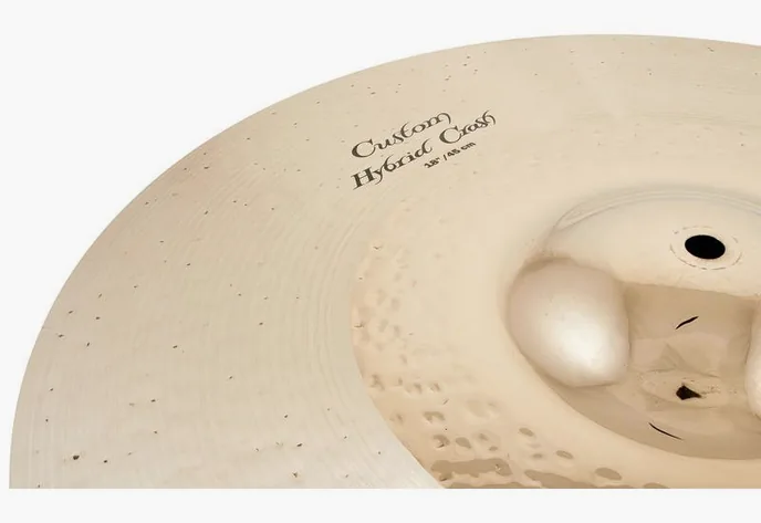 Zildjian 18" K-Custom Hybrid Crash, vue de profil, photo 3