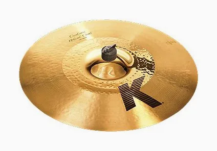 Zildjian 19" K-Custom Hybrid Crash, de face sur fond neutre