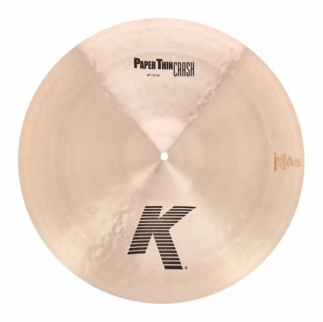 Zildjian 20" K-Series Paper Thin Crash, vue de près, photo 2