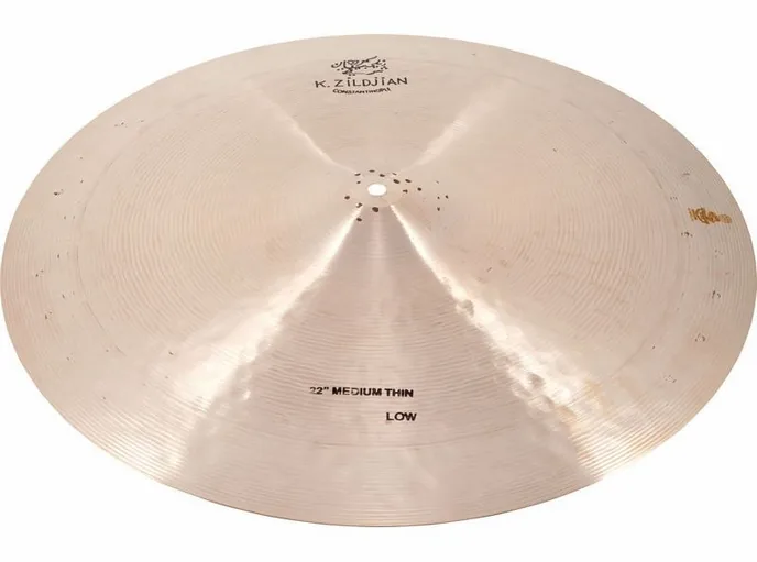 Zildjian 22" K Constantinople Low Ride, vue de près, de face