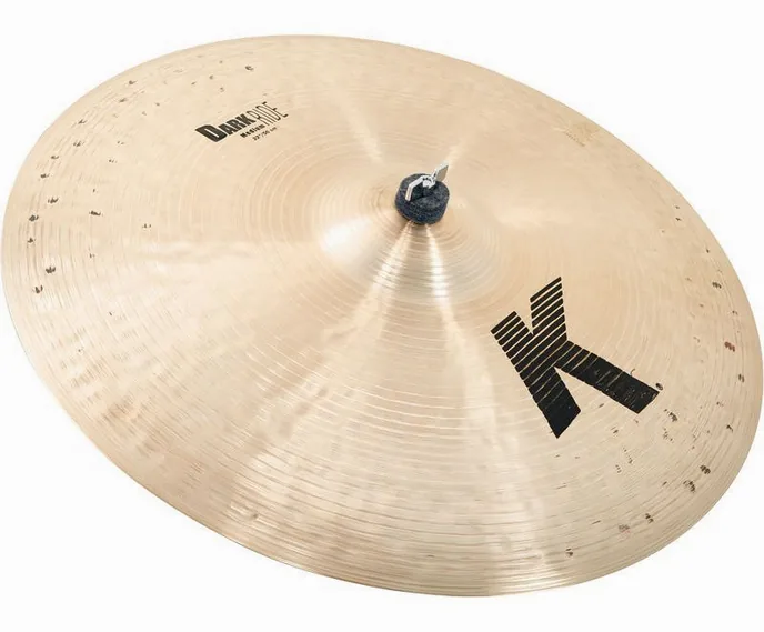 Zildjian 22" K-Series Dark Medium Ride, vue de près, de face
