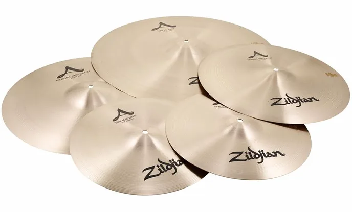 Zildjian A-Series Box Set Sweet Ride, vue de près, de face