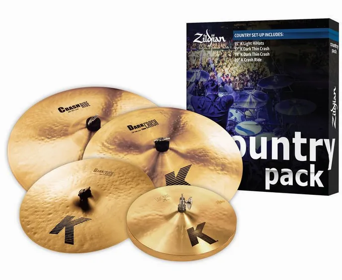 Zildjian K Country Pack, sur fond neutre