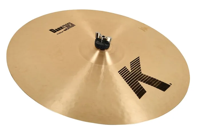 Zildjian 17" K-Series Dark Crash Thin, de face sur fond neutre