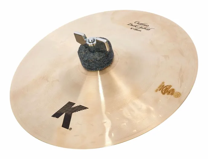 Zildjian 08" K-Custom Dark Splash, de face sur fond neutre