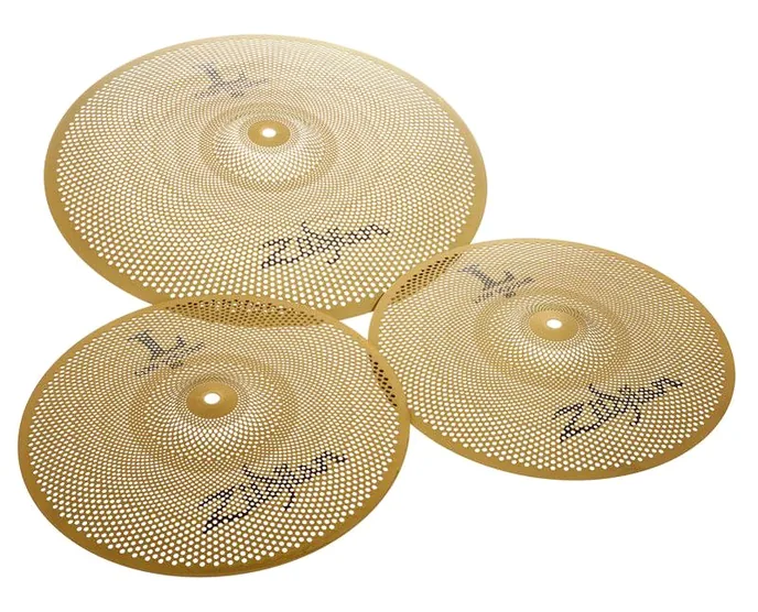 Zildjian L80 Low Volume 38 Box Set, de face sur fond neutre