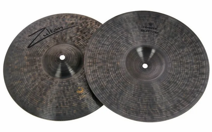 Zultan 12" Hi-Hat Medium Dark Matter, vue de face, photo 3