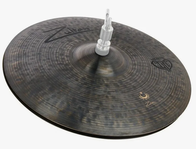 Zultan 13" Hi-Hat Medium Dark Matter, vue de près, de face