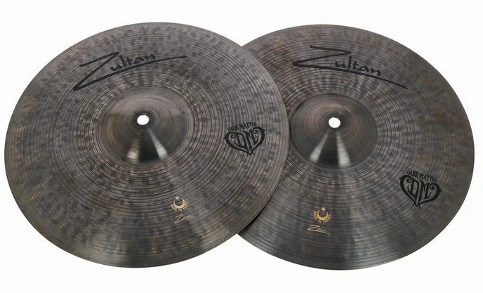Zultan 13" Hi-Hat Medium Dark Matter, vue de dessus, photo 2
