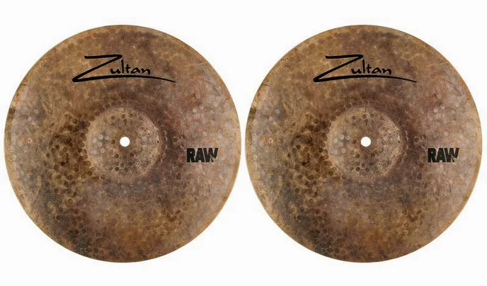Zultan 13" Raw Hi-Hat, vue de trois quarts, photo 2