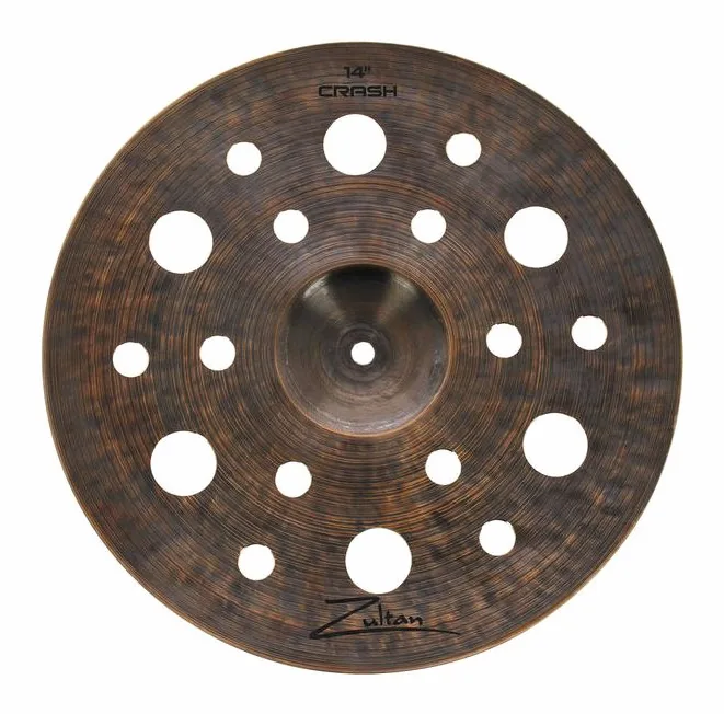 Zultan 14" Dark Matter Splatter Crash, vue de trois quarts, photo 3