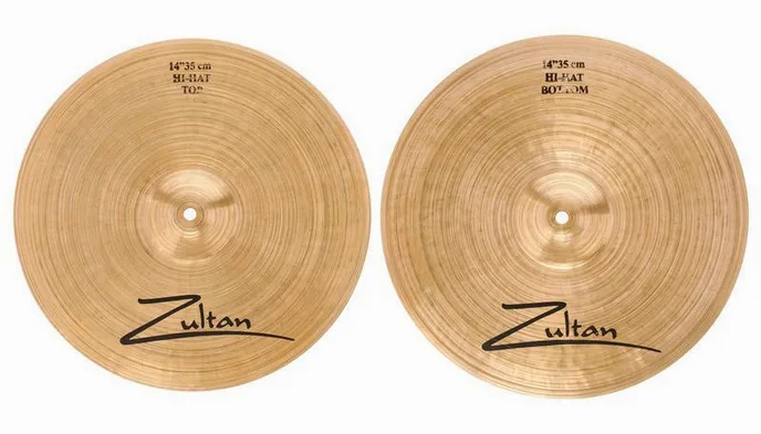 Zultan 14" Heritage Hi-Hat, vue de profil, photo 3