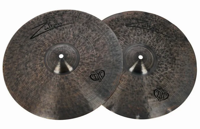 Zultan 14" Hi-Hat "dalge" Dark Matter, vue de dessus, photo 2