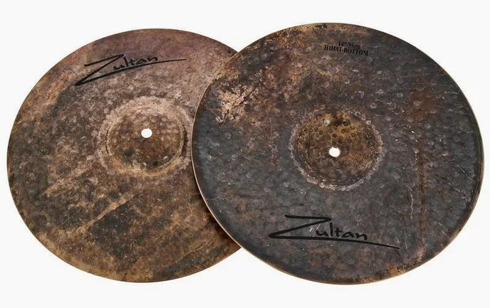 Zultan 14" Raw Hi-Hat, vue de face, photo 3