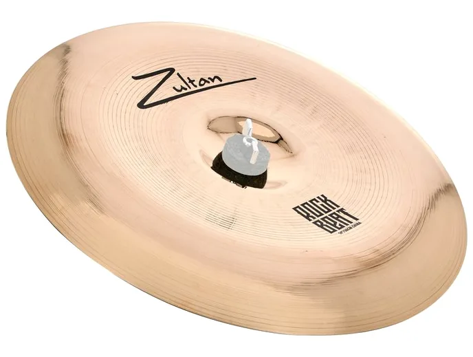 Zultan 14" Rock Beat China, de face sur fond neutre