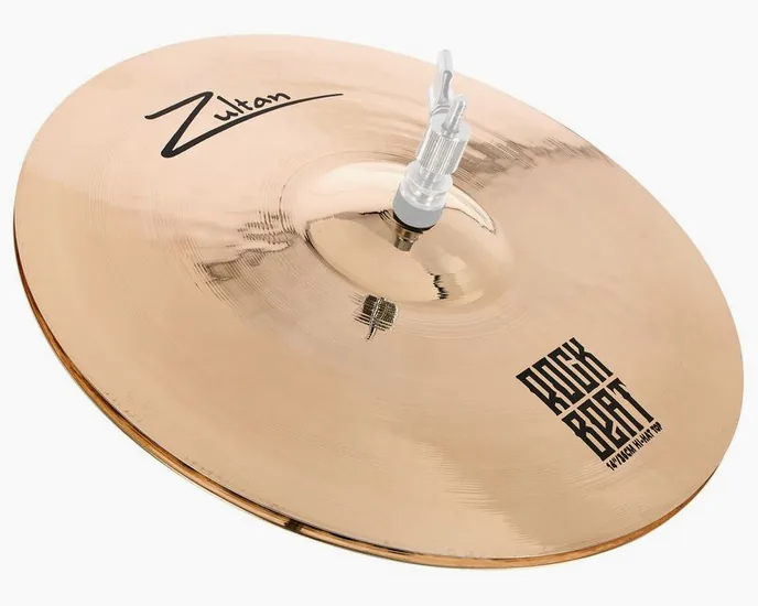 Zultan 14" Rock Beat Hi-Hat Medium, vue de près, de face