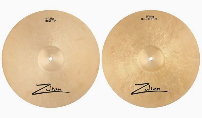 Zultan 14" Z-Series Hi-Hat, vue de dessus, photo 3