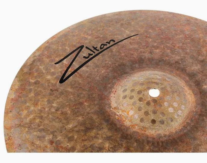 Zultan 15" Raw Jazz Hi-Hat, vue de trois quarts, photo 4