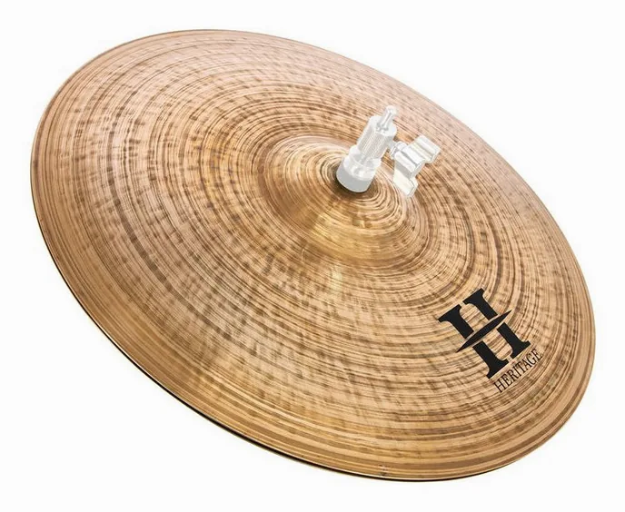 Zultan 16" Heritage Hi-Hat, de face sur fond neutre