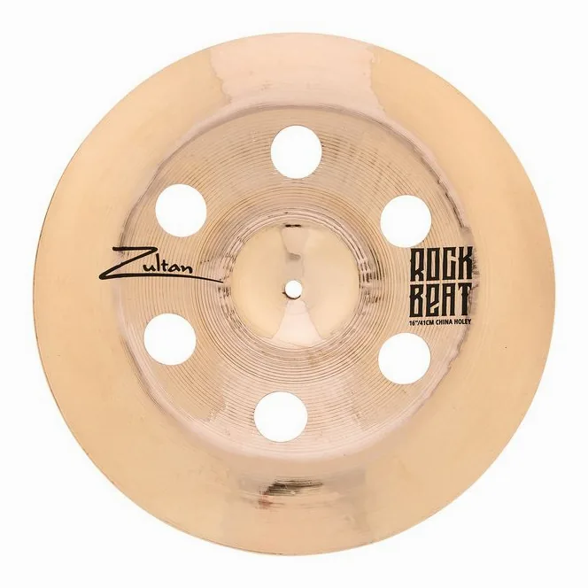 Zultan 16" Rock Beat China Holey, vue de profil, photo 2