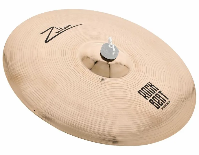 Zultan 16" Rock Beat Crash, de face sur fond neutre
