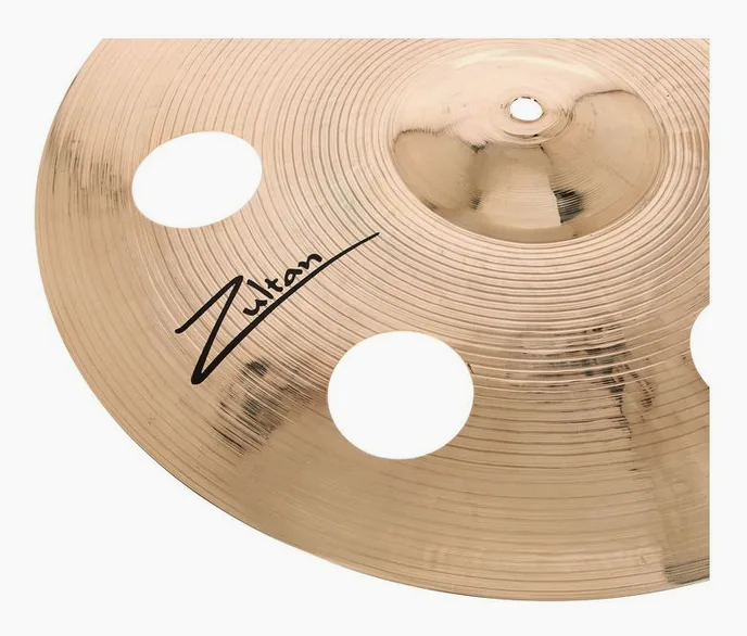 Zultan 16" Rock Beat Crash Holey, vue de dessus, photo 4