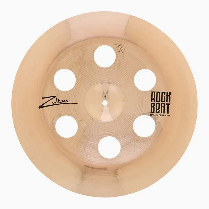 Zultan 18" Rock Beat China Holey, vue de près, photo 2