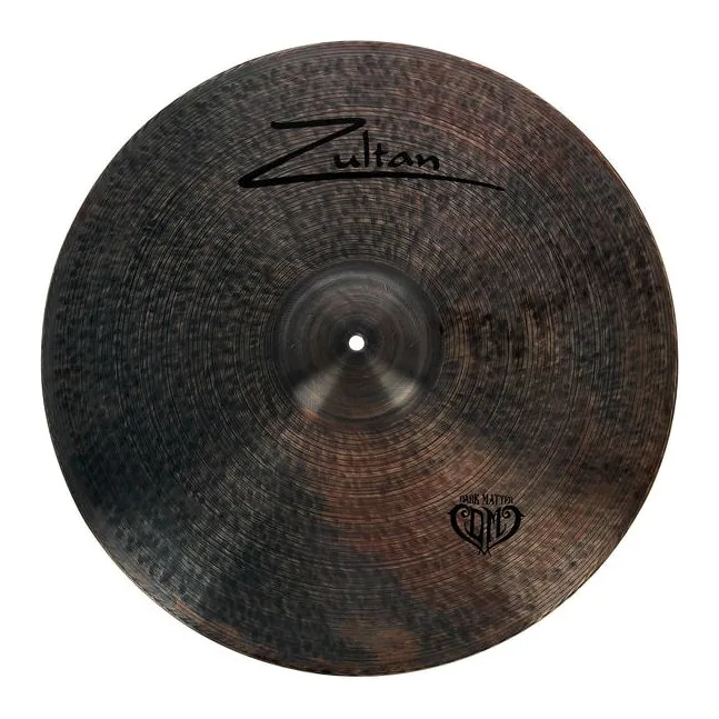 Zultan 22" Ride Dark Matter, sur fond neutre, photo 2