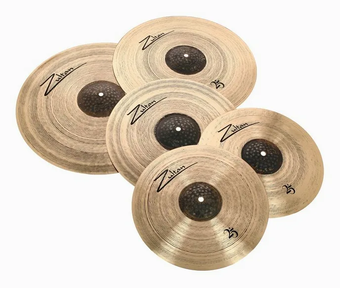 Zultan 25 Anniversary Cymbal Set 1, de face sur fond neutre