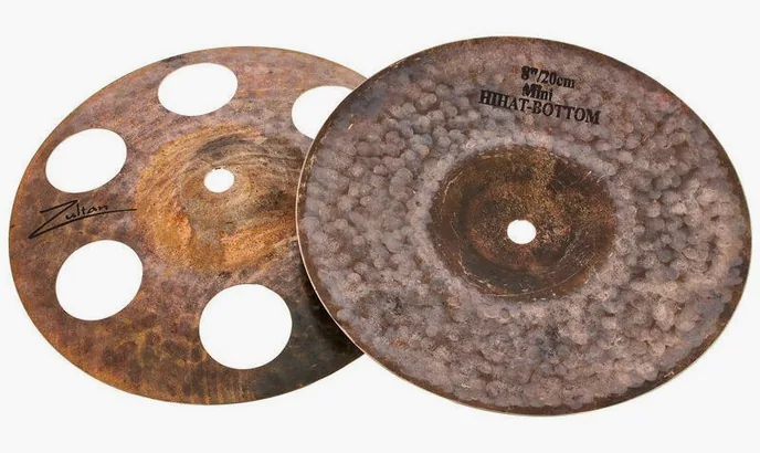 Zultan 8" Raw Mini Hi-Hat, vue de près, photo 3