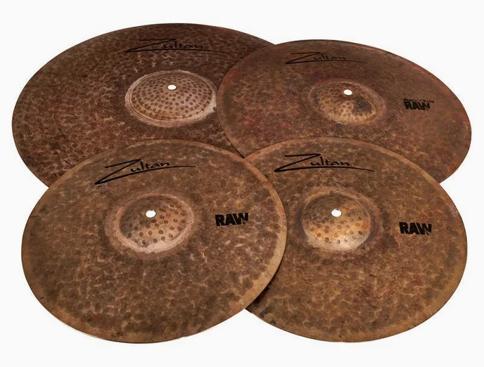 Zultan Raw Cymbal Set, sur fond neutre
