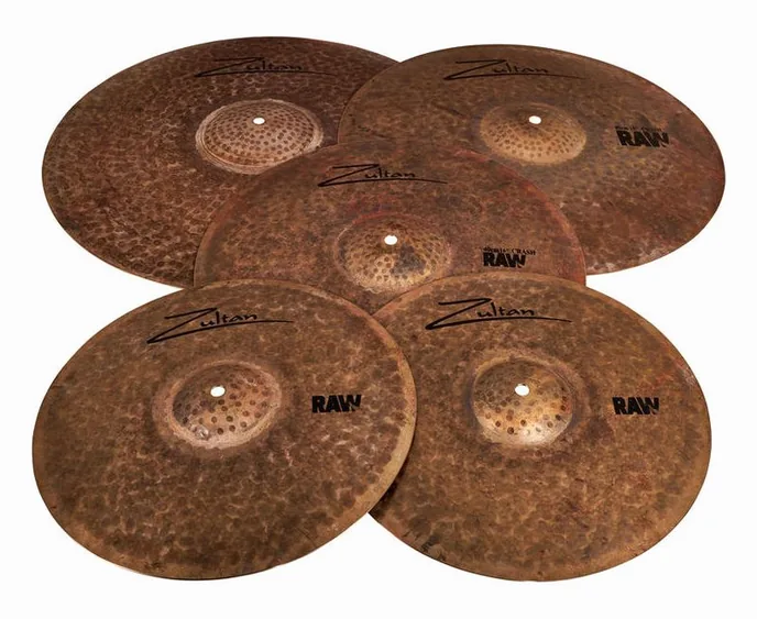 Zultan Raw Profi Cymbal Set, vue de près, de face