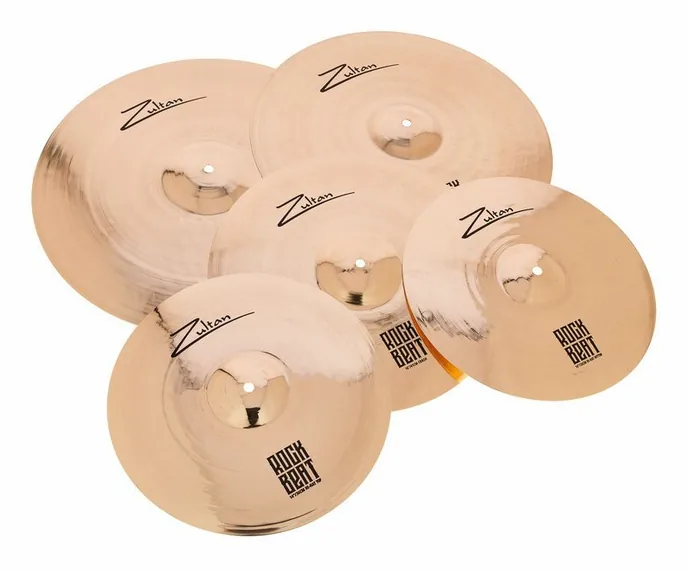 Zultan Rock Beat Profi Cymbalset, sur fond neutre